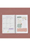 Premium Undated Agenda – 17X24 Hard Cover, Spiral Bound, 4 Colors, with Stickers - 3