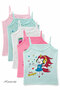 6-Piece Girls' Rope Strap Printed Solid Color Undershirt Colorful Sdf - 6