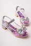 Ponyta Transparent Glittery Bow Detail Strappy Girls' Heeled Evening Dress Shoes - 2