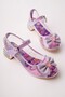 Ponyta Transparent Glittery Bow Detail Strappy Girls' Heeled Evening Dress Shoes