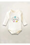 Good Morning Good Morning Printed Cotton Long Sleeve Snap Fastener Baby Bodysuit Undershirt Jumpsuit