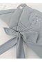 Gray 100% Cotton Special Fabric Baby Swaddle Blanket – Embroidery Detailed, Hospital Release & Newborn - 6