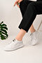 Genuine Leather White Women's Leather Casual Shoes Dp80-8008