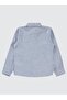 Sailboat Embroidered Straw Fabric Shirt for 6-9 Years Old - Blue - 3