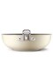 Cookware 50's Style 30 cm Wok Pan Cream - 4