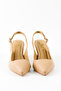 Genuine Leather Nude Heeled Shoes - Rgn80124 - 3