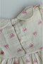 Baby Girl Bow Print Dress with Bloomers - 2