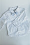 Baby Boys Blue Striped Formal Suit Set with Bow Tie - 3