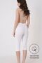 Women's White 5-Pack Jacquard Below Knee Underwear Shorts Bermuda,Net51A5 - 5