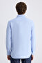 Ds Damat Slim Fit Blue Dobby Tencel ™   Linen Blend Shirt - 3