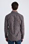 Ds Damat Slim Fit Brown Printed 100% Cotton Shirt - 3