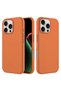 Apple iPhone 16 Pro Compatible Case with Velvet Interior and Erasable Launch Case in Orange