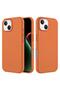 Apple iPhone 15 Compatible Case with Velvet Inside and Erasable Launch Case in Orange