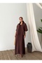 Women's Collar Ruched Dress - 2