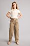 Baggy Fit Gabardine Trousers for Girls H1949A826Sm - 3