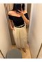 Cream-Colored Shalwar Trousers with Elastic Cuffs - 2