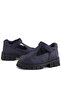 Navy Blue Matte Velcro Girls' School Shoes - 8