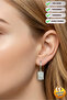 Steel Special Design Dangle Double Earrings, Does Not Tarnish or Fade