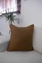 3-Piece Cotton Textured Woven Throw Pillow Cover Brown - 4