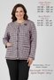 Women's Steel Knit Mercerized Knitwear Plus Size Classic Anti-Pilling Transitional Mother Cardigan