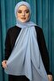 Baby Blue Practical Ready-made Interlocking Shawl Chiffon Fabric Hijab Bonnet 3009_11