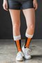 Chicken Leg Patterned Funny Design Cotton Pairs of Knee-Length Women's Socks
