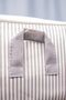 Set of 4 White Gray Striped Base Six Organizer Bags - 4