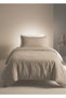 Linen Duvet Cover Set-Single Size-Grey Color (100% Washed French Linen)
