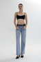 Women's Comfort High Waist Tint Wash Wide Leg Jeans - 3