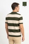 Short Sleeve Polo Collar Men's Knitwear T-Shirt - Khaki - 4