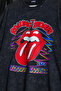 Rolling Stones Voodo Lounge Printed Oversize Unisex Washable Black Tshirt