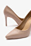 Gala Nude Genuine Leather Women's Heeled Shoes - 5