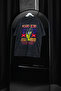Rolling Stones Voodo Lounge Printed Oversize Unisex Washable Black Tshirt - 5