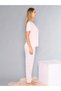 Short Sleeve Crew Neck Pajama Set - Summer Heart Pattern Soft Milan Fabric - 58-02 - 3