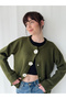 Daisy Bloom Floral Buttoned Cardigan Women Khaki - 3