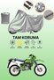 Gray Tail Bag and Lock Non-Matching Kawasaki Kmx 125 Compatible Motorcycle Tarpaulin