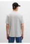 Logo Printed Gray T-Shirt Loose Fit / Loose Relaxed Fit 0613023-80018 - 4