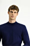 Half Turtleneck Regular Fit Wool Basic Knitted Sweater - 4