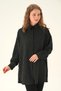 Black Striped Oversized Shirt 4013A - 3