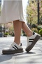 Women's Unisex Daily Leather Comfortable High Thick Sole Sports Shoes Sneakers - 3