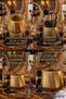 Makeup Organizer, Makeup Brush Holder, Makeup Organizer Set, Gold Color, Model 17 - 5