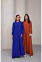 6482-Berlin a Pleated Dress Cobalt Blue - 3
