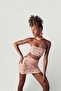 High Waist Skirt Strapless Kinney Suit Orange - 2