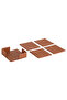 SUNİ LEATHER QUALITY 4-PIECE COASTER IDEAL FOR TABLE TOP OF TEA COFFEE