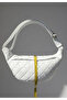 Genuine Leather Unisex Diamond Patterned Wide Waist and Chest Freebag Bag - 4