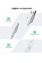كابل USB-C ذكر إلى USB 2.0 ذكر مضفر من الألومنيوم بطول 3 متر - فضي - 6