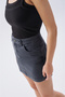 Women's Anthracite Mini Jean Skirt - 3