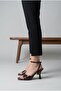 Leoni Brown Women's Heeled Ankle-Tie Shoes - 3