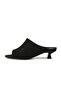 Joy Black Color Short Heeled Women's Shoes Slipper - 7