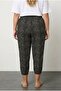 Plus Size and Elastic Waist Detail Pocketed Jogger Pants Stretch Fabric Viscose Pants 303017 - 4